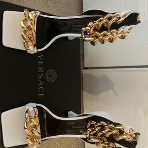 Authentic Versace Medusa Chain High Heel Sandals